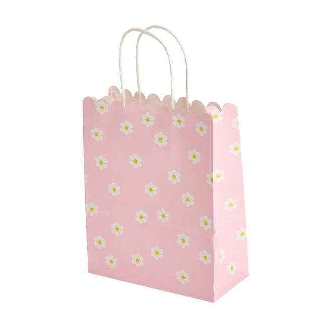Sainsbury's Home Pack of 10 Scalloped Daisy Print Party Gift Bags - gallery image 1