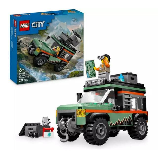 LEGO City Off-Road 4x4 Mountain Truck Toy Vehicle Set 60447 - gallery image 1