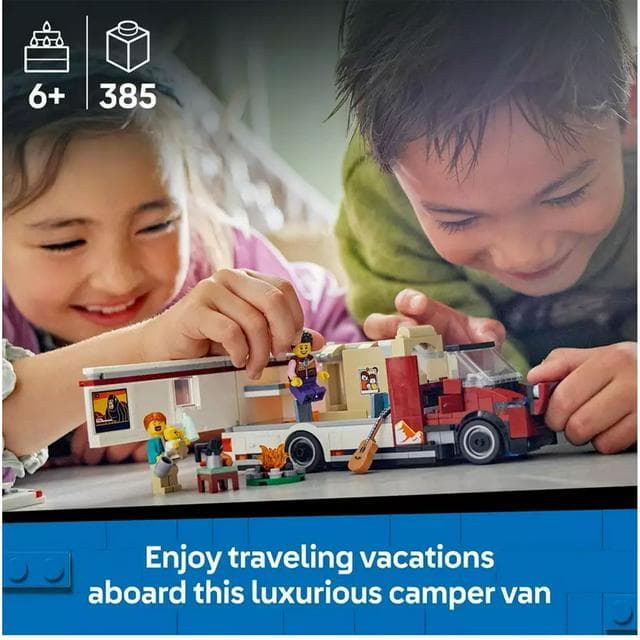 LEGO City Holiday Adventure Camper Van Toy Vehicle Set 60454 - gallery image 4