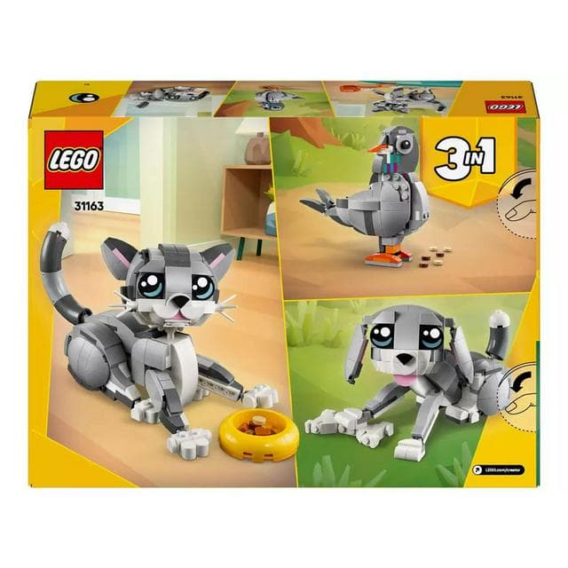 LEGO Creator 3 in 1 Playful Cat Figure Toy Animal Set 31163 - gallery image 5