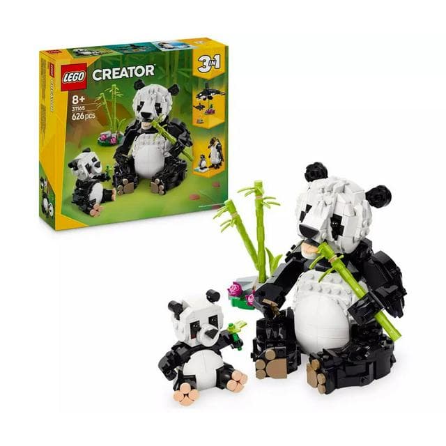 LEGO Creator 3in1 Wild Animals: Panda Family Toy Set 31165 - gallery image 1