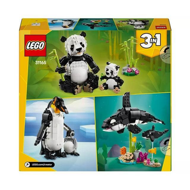 LEGO Creator 3in1 Wild Animals: Panda Family Toy Set 31165 - gallery image 5