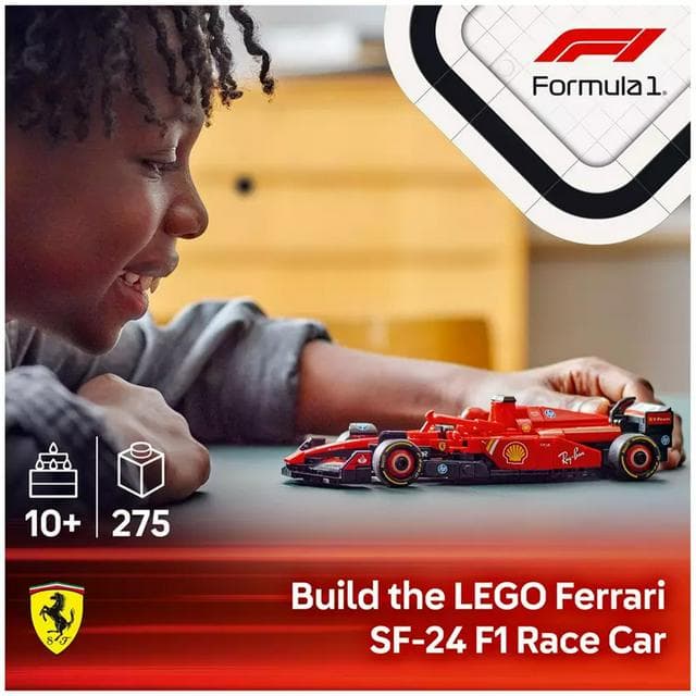 Lego Speed Champions Ferrari SF - 24 F1 Race Car Toy 77242 - gallery image 2