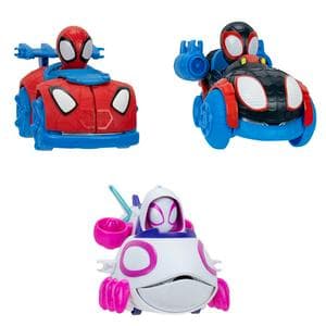 Marvel Spidey & His Amazing Friends Web Dart Zoomers With Spidey Ghost Spider & Spin Assortment- 5 Inch