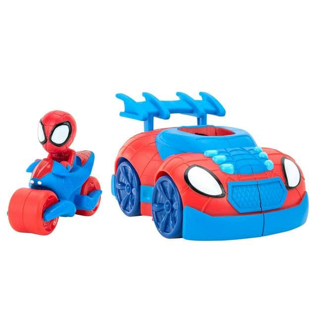 Marvel Spidey & His Amazing Friends Web Strike 2-in-1 Vehicle - 7 Inch - gallery image 1
