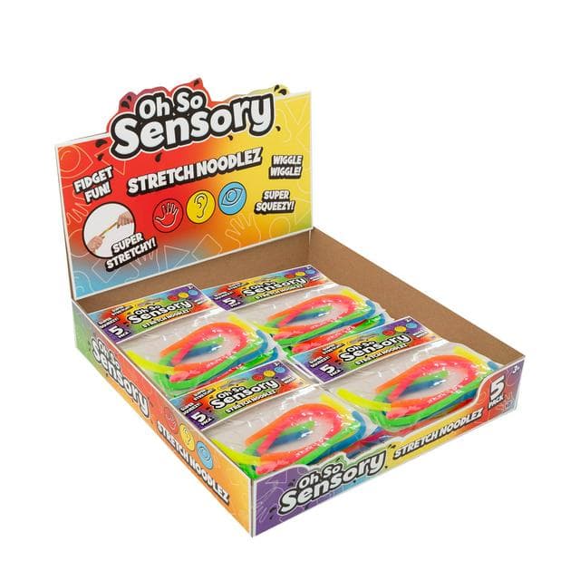 Squish Meez Oh So Sensory Multicoloured Stretch Noodlez - gallery image 1