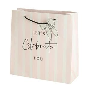 Sainsbury's Home Let's Celebrate Stripe Large Square Bag