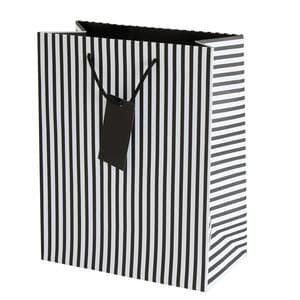Sainsbury's Home Black & White Stripe L Bag