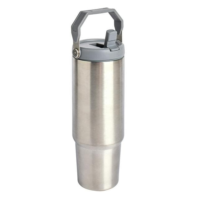 Sainsbury's Home 880ml Stainless Steel Swivel Handle Cup - gallery image 1