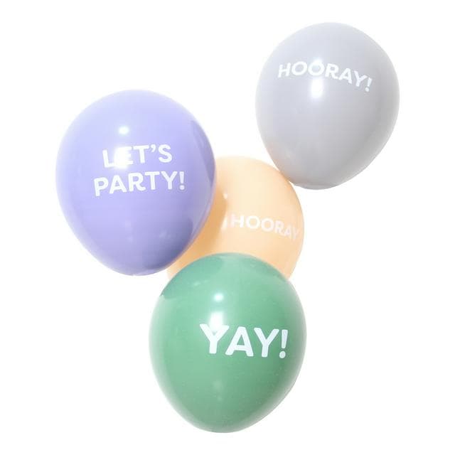 Sainsbury's Home Pack of 10 Slogan Pastel 10" Balloons - gallery image 1