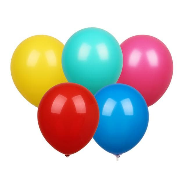 Sainsbury's Home Pack of 25 Rainbow Coloured Plain 10" Balloons - gallery image 1