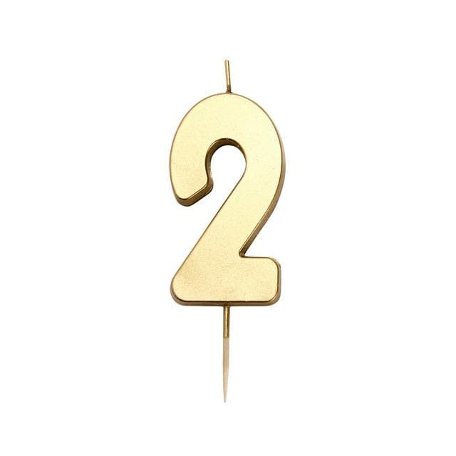 Sainsbury's Home Gold Number Candle Age 2 - gallery image 1