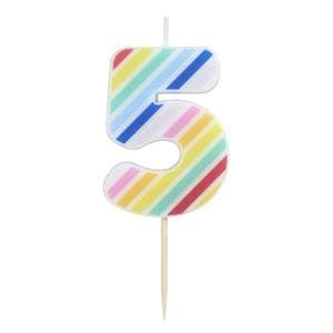 Sainsbury's Home Printed Number Candle Age 5