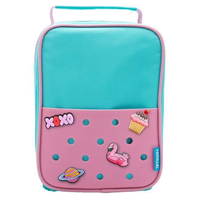 Smash Pink & Turquoise Charm Lunch Bag - gallery image 1
