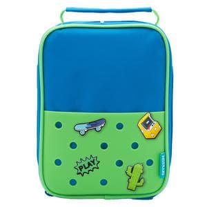 Smash Blue & Green Charm Lunch Bag