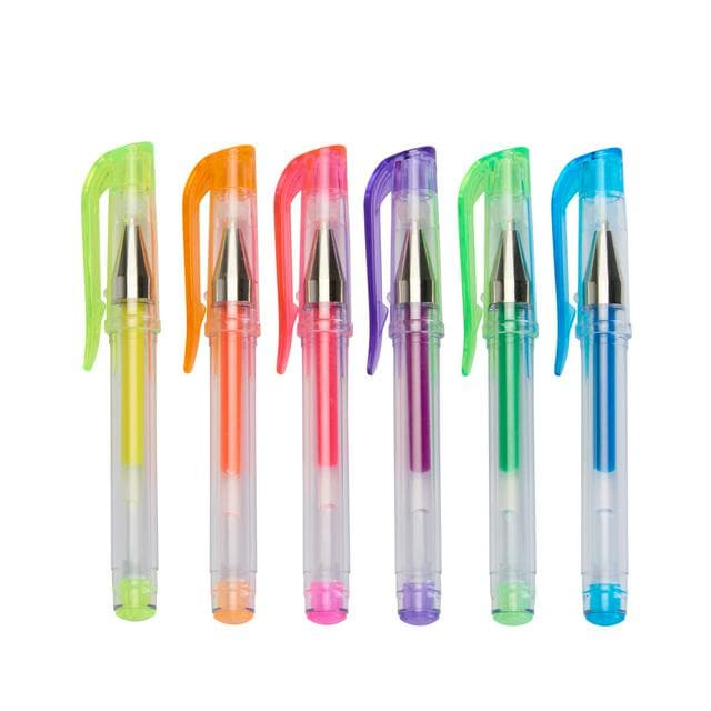 Sainsbury's Home Bold Pack of 6 Mini Gel Pens - gallery image 1