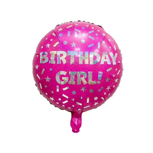 Sainsbury's Home Birthday Girl Foil 18" Balloon - gallery image 1