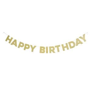 Sainsbury's Home Happy Birthday Bunting Gold