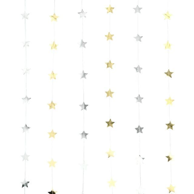 Sainsbury's Home DIY Metallic Paper Star Tassel Backdrop - gallery image 1