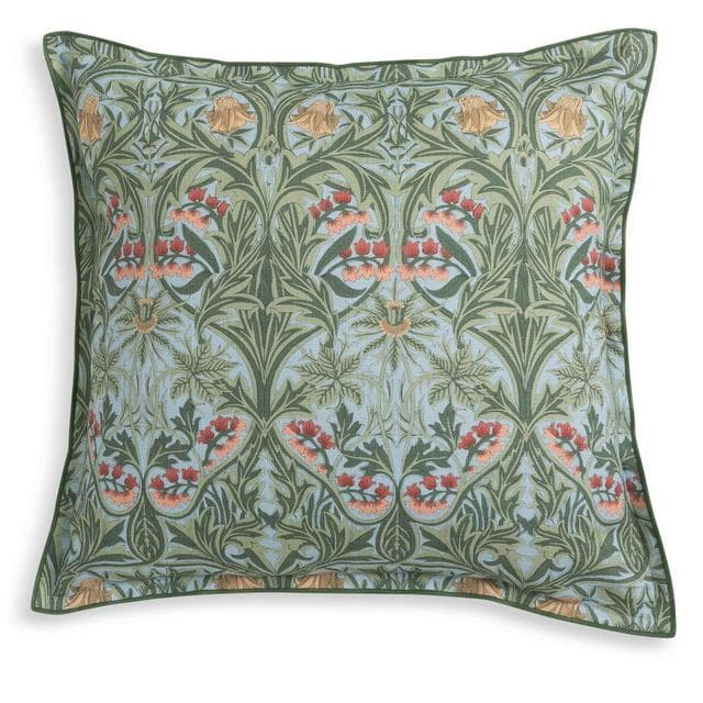 Habitat x Morris & Co. Bluebell Cushion With Double Flange - 50x50 - gallery image 3