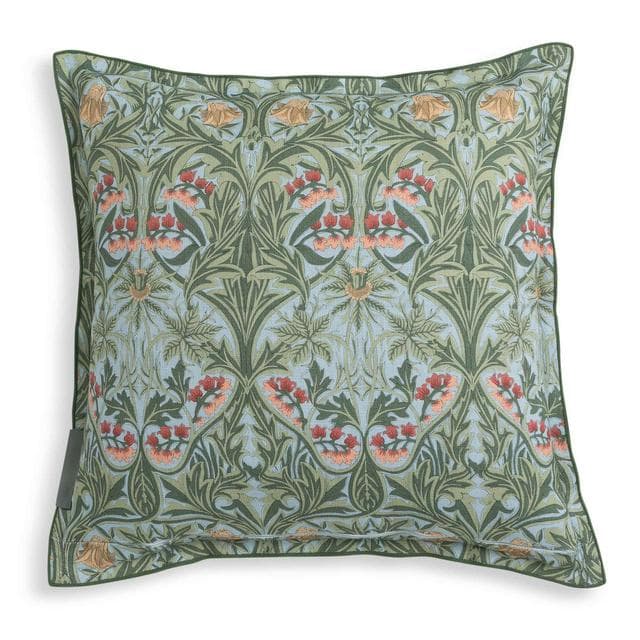 Habitat x Morris & Co. Bluebell Cushion With Double Flange - 50x50 - gallery image 4