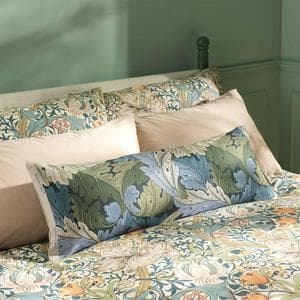 Habitat x Morris & Co. Acanthus Cushion with Ties - 30x80