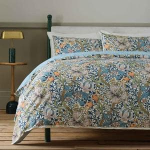 Habitat x Morris & Co. Golden Lily Printed Bedding Set - Superking