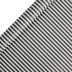 Sainsbury's Home 3m Black & White Kraft Stripe Roll Wrap