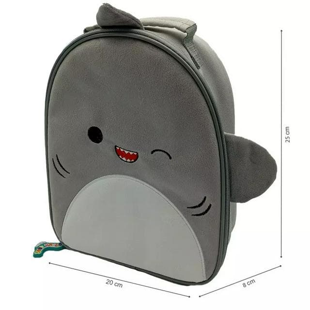 Hox Squishmallows Gordon The Shark Furry Lunch Bag - gallery image 4