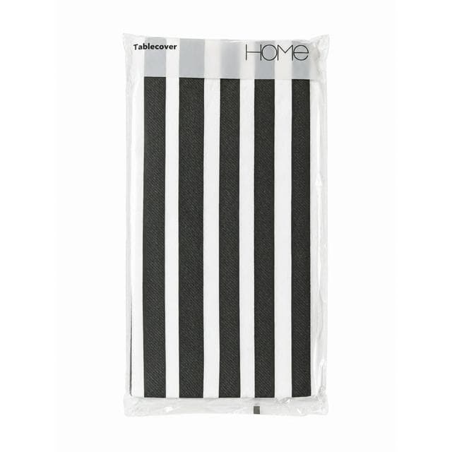 Sainsbury's Home Black & White Striped Tablecover - gallery image 1