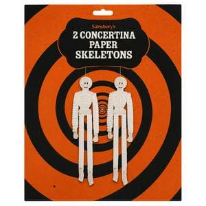 Sainsbury's Home Pack of 2 Concertina Skeletons