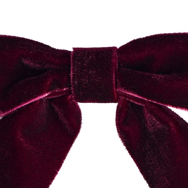 Sainsbury's Home Pack of 6 Bows - Burgundy - gallery image 3