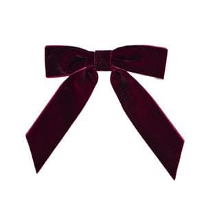 Sainsbury's Home Pack of 6 Bows - Burgundy