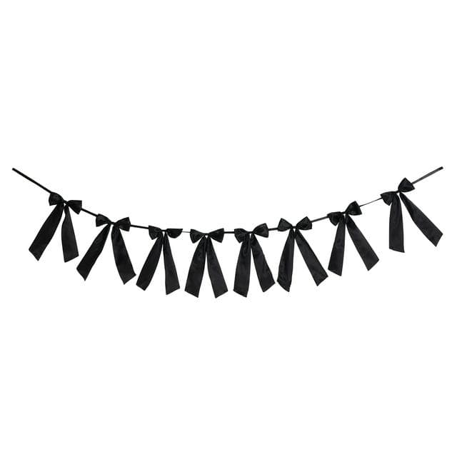 Sainsbury's Home Black Bow Garland - gallery image 1