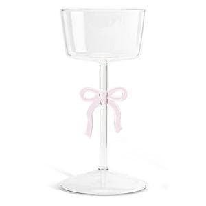 Habitat Glass Bow Pillar Candle Holder