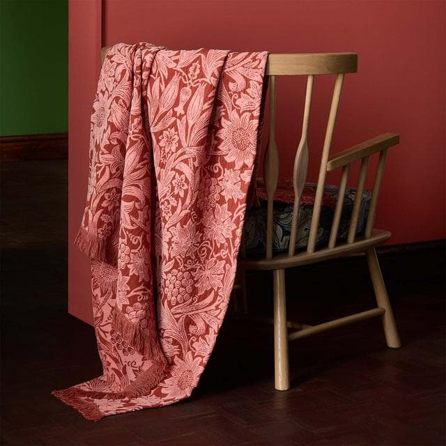 Habitat x Morris & Co. Sunflower Chenille Throw - 125x150cm - gallery image 1