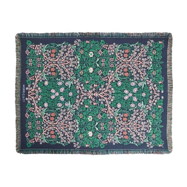 Habitat x Morris & Co. Blackthorn Throw - Green - 125x150cm - gallery image 2