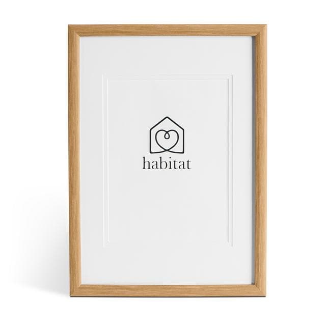 Habitat Single Mount A4 Frame - Oak - gallery image 1