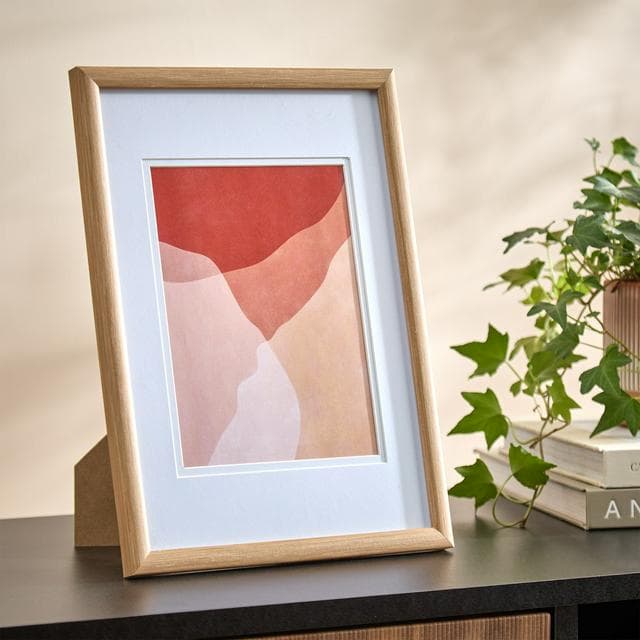 Habitat Single Mount A4 Frame - Oak - gallery image 2