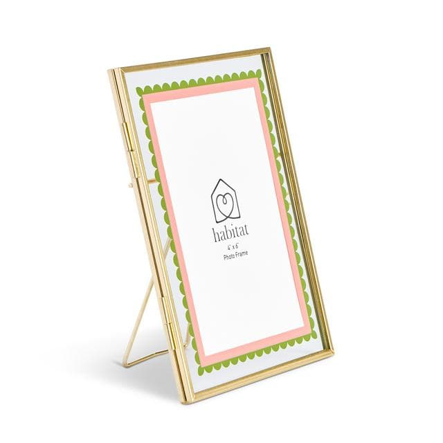Habitat Scallop Glass Frame - Pink & Green - 4x6 - gallery image 3