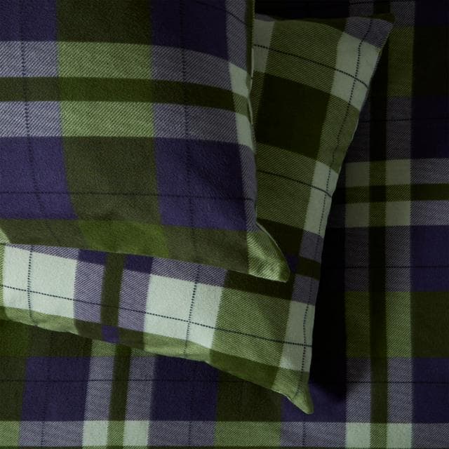 Sainsbury's Home Country Check Bedding Set - Green - gallery image 5