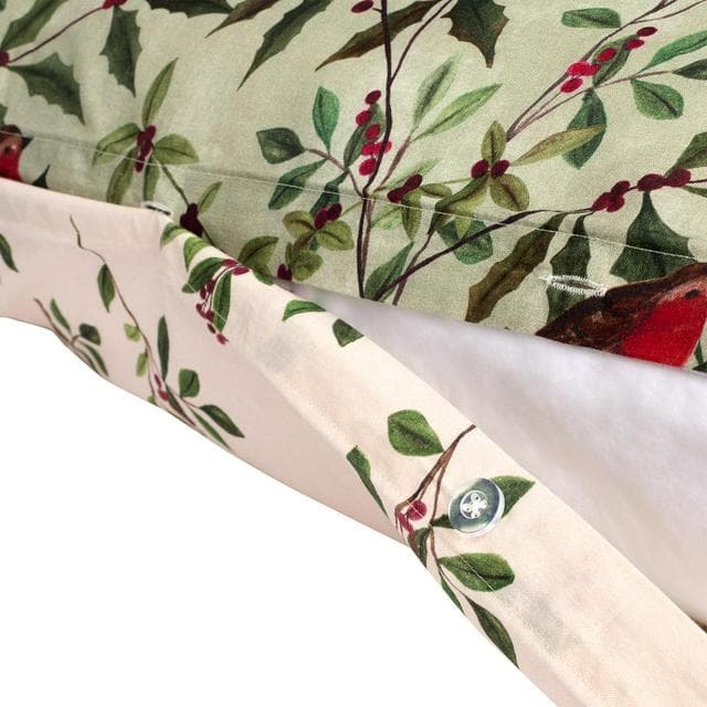 Sainsbury's Home Country Robin Foliage Bedding Set - Green - gallery image 3