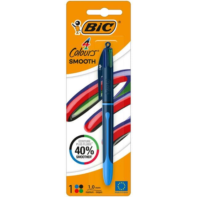 Bic 4 Colour Smooth Pro Single Pen - gallery image 1