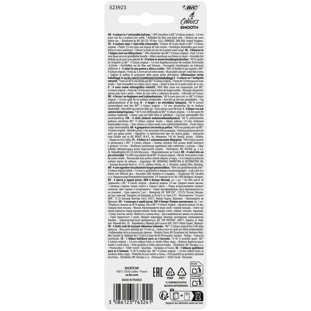 Bic 4 Colour Smooth Pro Single Pen - gallery image 3