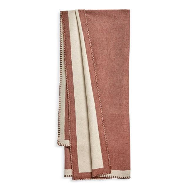 Habitat Autumn Blanket Stitch Throw - 125x150 - gallery image 1