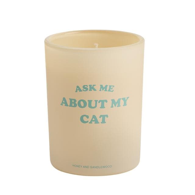 Sainsbury's Home Ask Me About My Cat Candle - gallery image 3