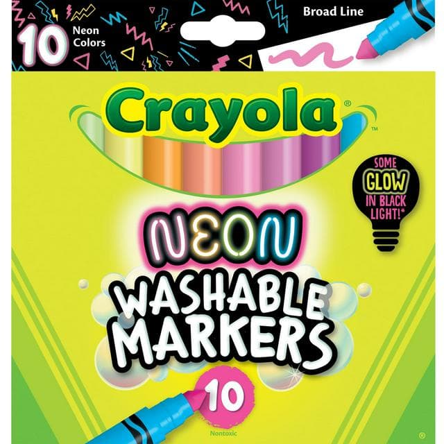 Crayola Pack of 12 Neon Markers - gallery image 1