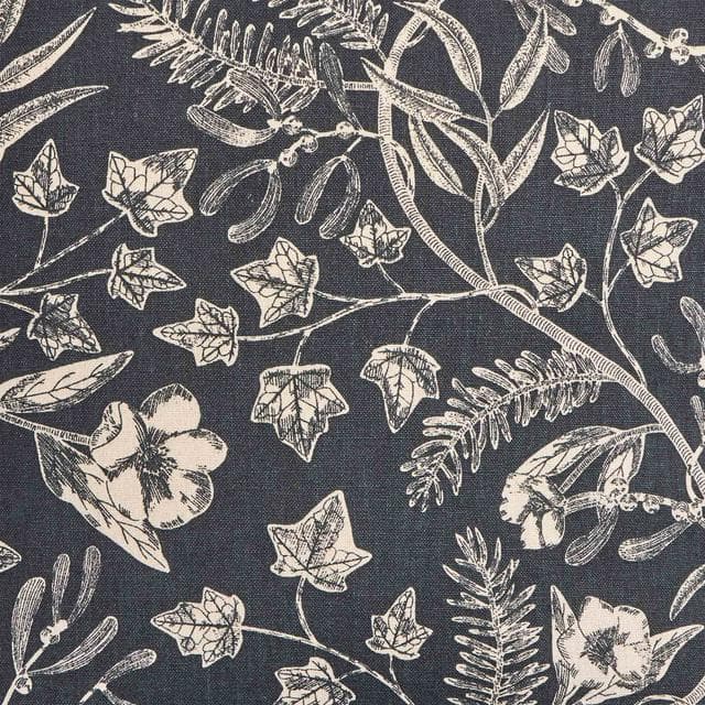 Habitat Mono Printed Winter Floral Cushion - 43x43 - gallery image 5