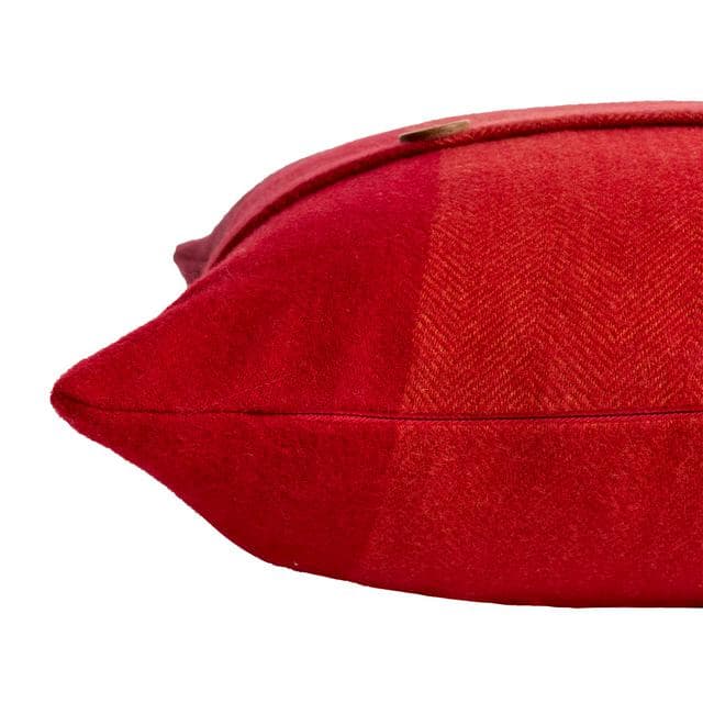 Sainsbury's Home Herringbone Check Cushion - Red - 43x43 - gallery image 4