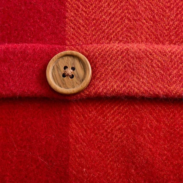 Sainsbury's Home Herringbone Check Cushion - Red - 43x43 - gallery image 5